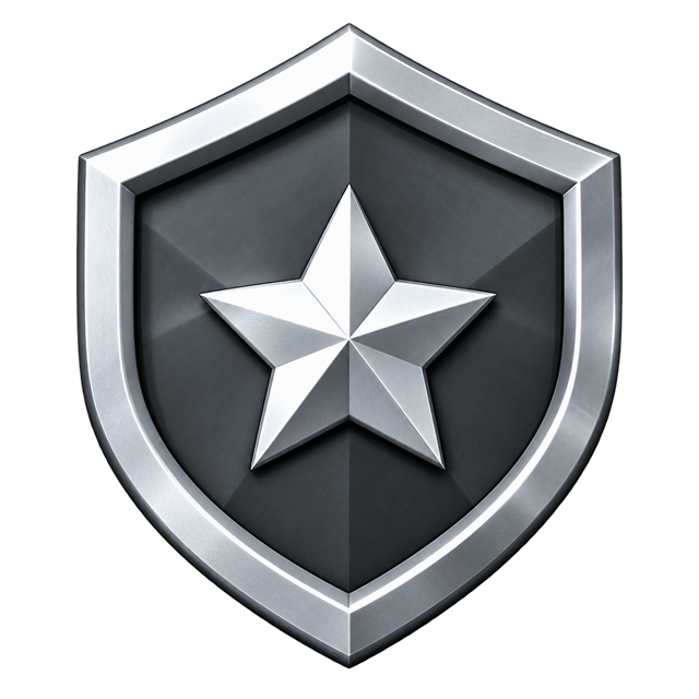 Silver level emblem